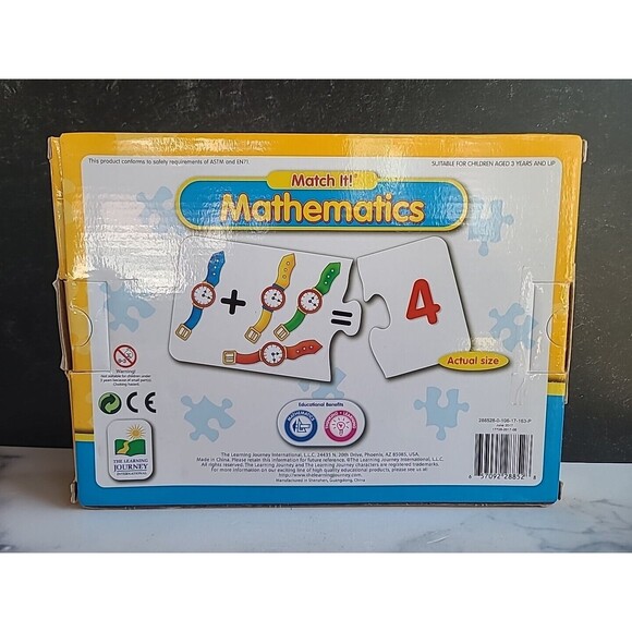 Match It Mathematics Puzzle Set by The Learning Journey 30 Self Correcting Sets - Picture 2 of 10